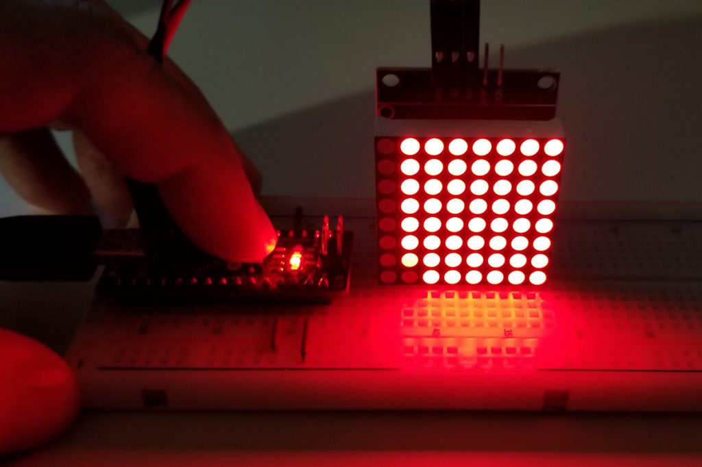 LED Matrix Display with Single Digit Messaging